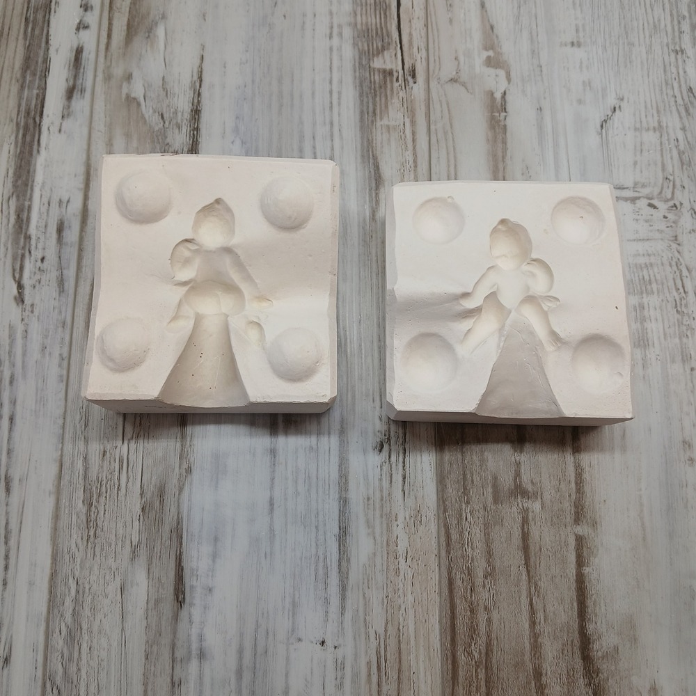 Christine #878 Cherub‎ Angel Ceramic Slip Casting Mold Vintage Plaster 2 Piece